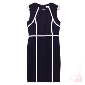 Calvin Klein piped lined dress